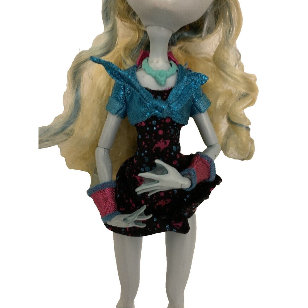 Monster High Doll Ghouls Night Out Blue Lagoona Blonde Hair - One Earring - Picture 4 of 11